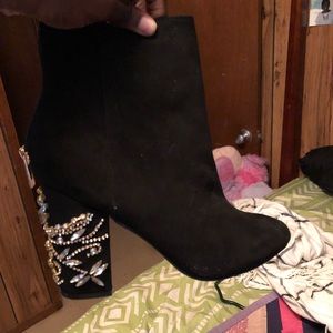 Black Studded Booties